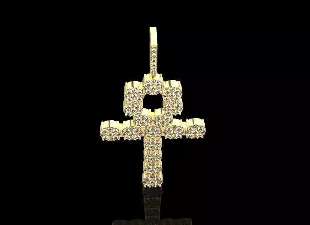 Cross Pendant z1513  3D print model_0