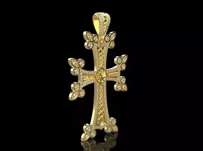 Armenian Cross Pendant 875