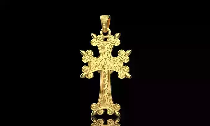 Armenian Cross Pendant 7225