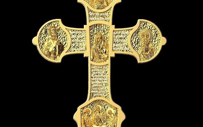 Jesus Cross Pendant 711 3D print model