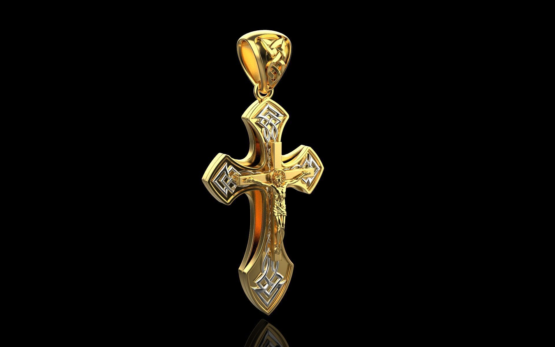Cross Pendant 680 3D print model_2