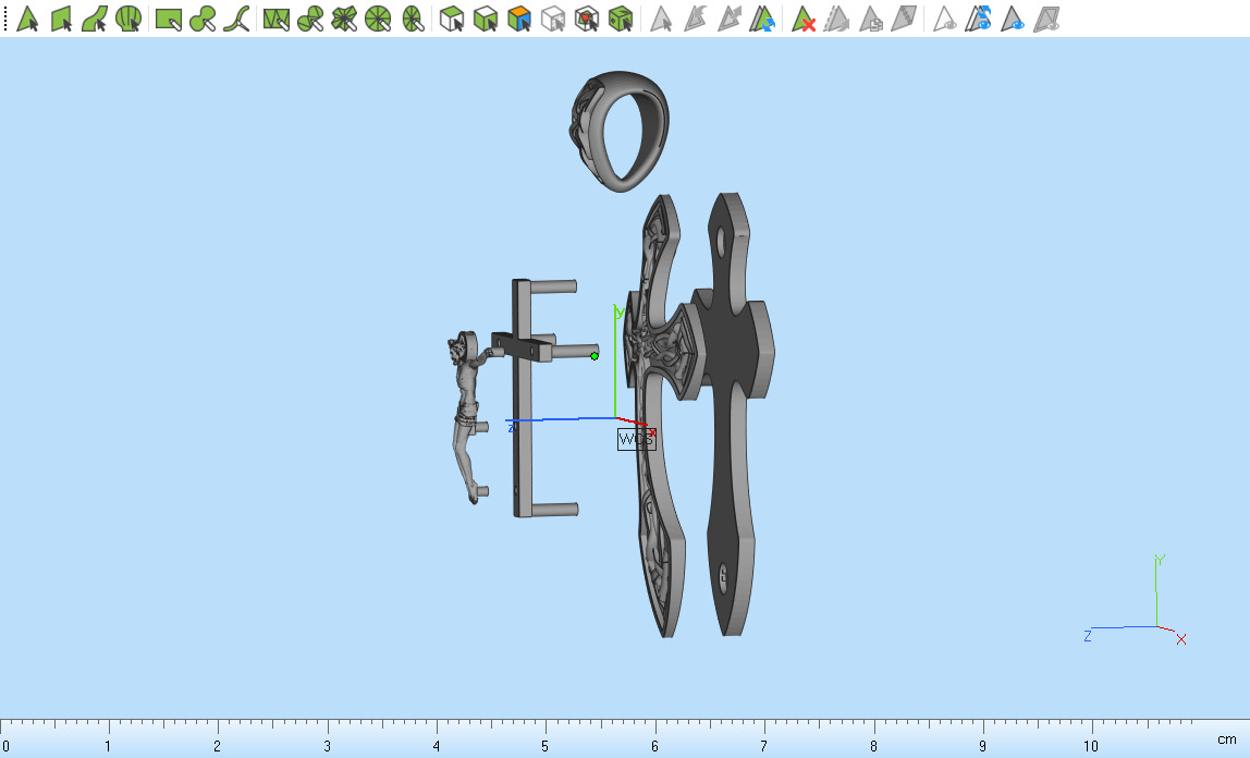 Cross Pendant 680 3D print model_14