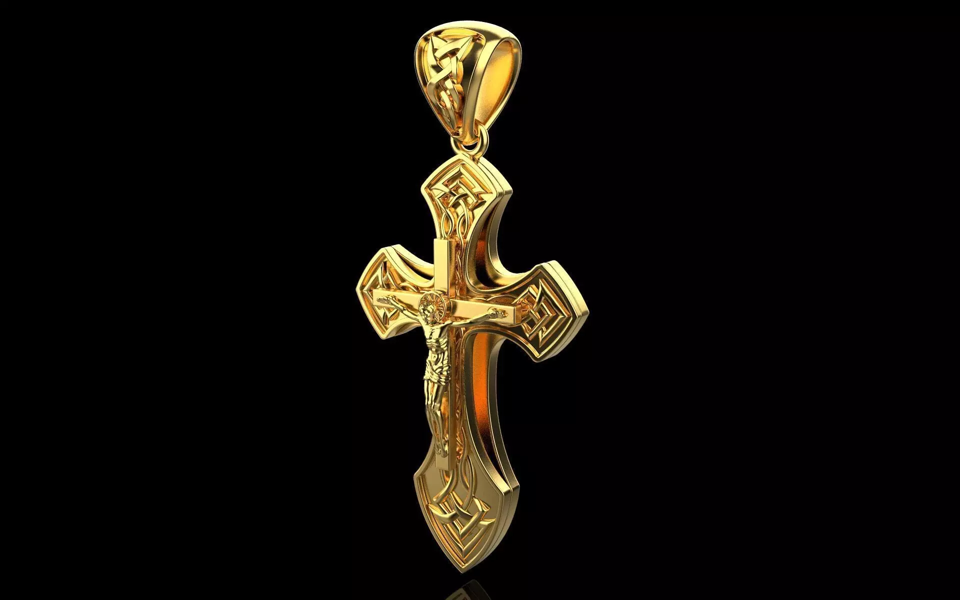 Cross Pendant 680 3D print model_0