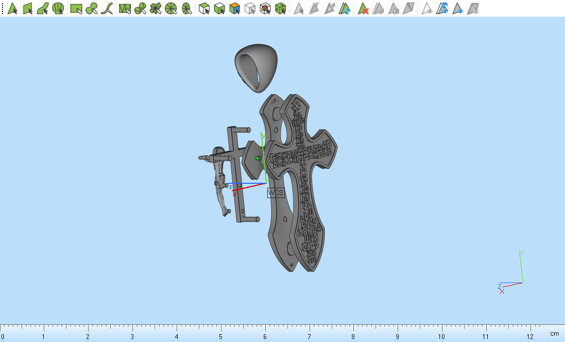 Cross Pendant 680 3D print model_15