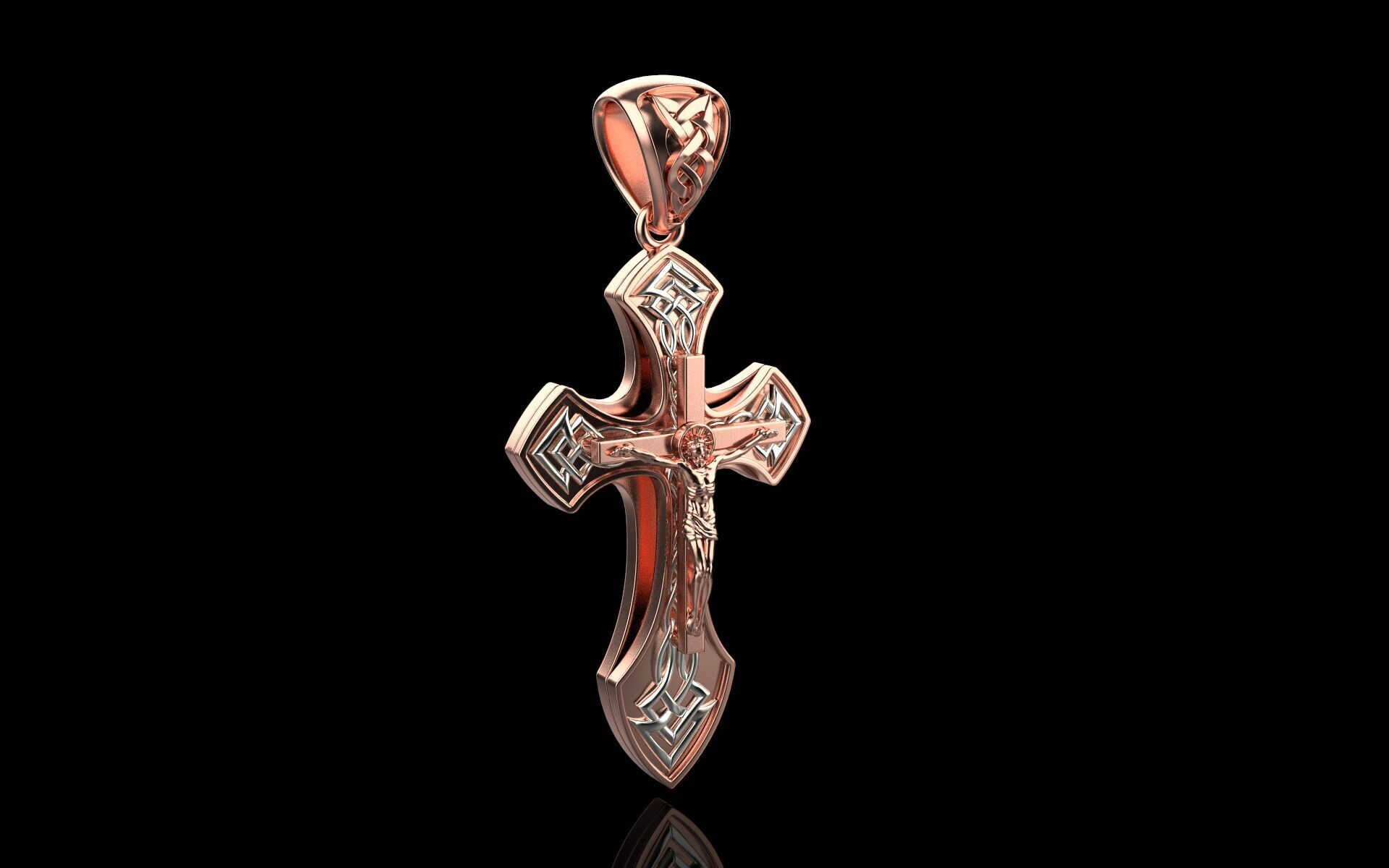 Cross Pendant 680 3D print model_1