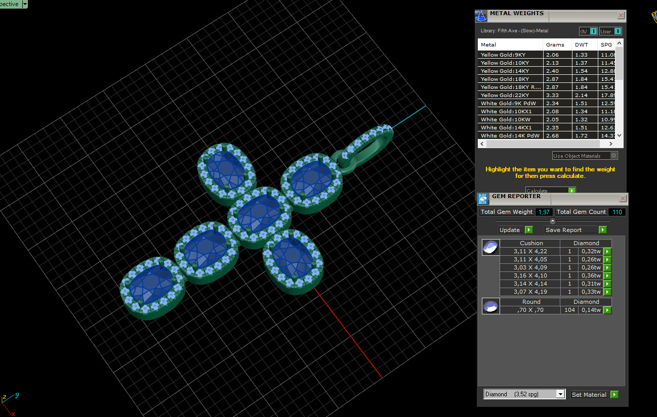 Cross Pendant 50960 3D print model_5