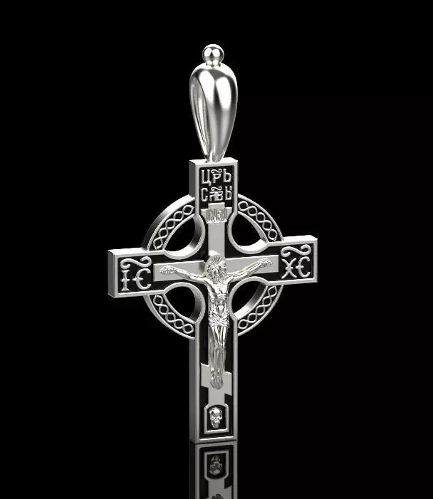 Jesus Cross Pendant 50653 3D print model_0