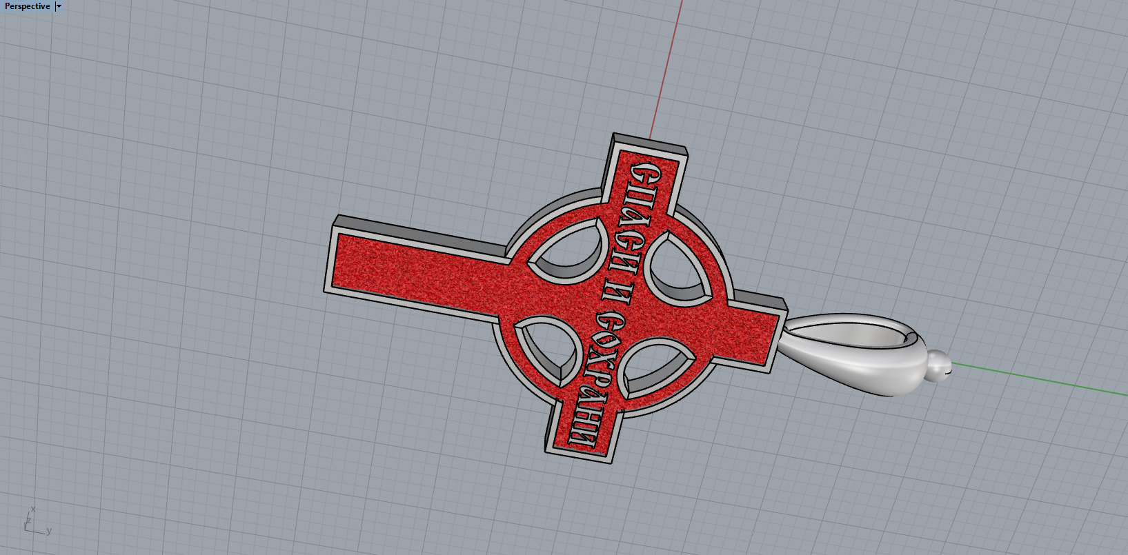 Jesus Cross Pendant 50653 3D print model_9