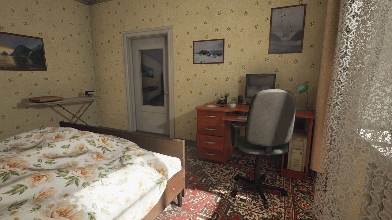 Post Soviet Room  - UE5 Low-poly 3D model_3