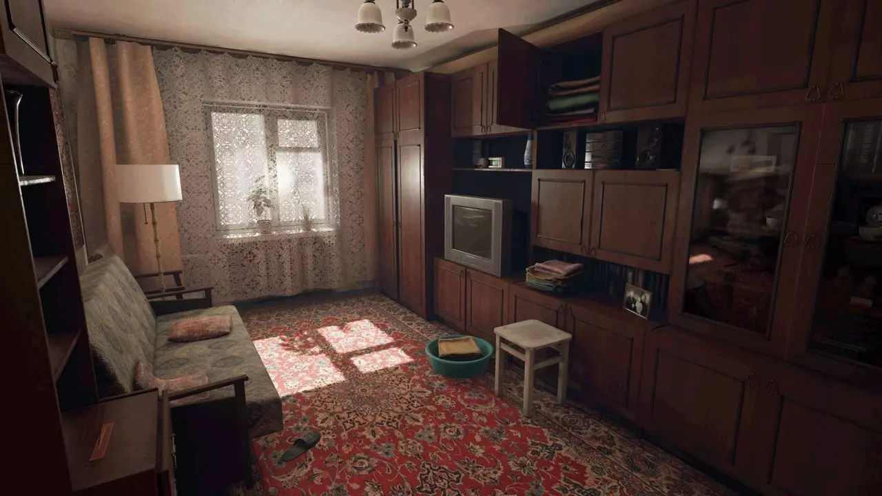 Post Soviet Room  - UE5 Low-poly 3D model_0