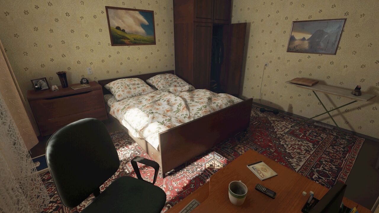 Post Soviet Room  - UE5 Low-poly 3D model_2