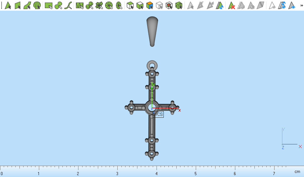 Cross Pendant 4530 3D print model_10