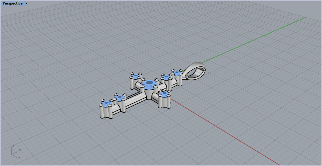 Cross Pendant 4530 3D print model_8