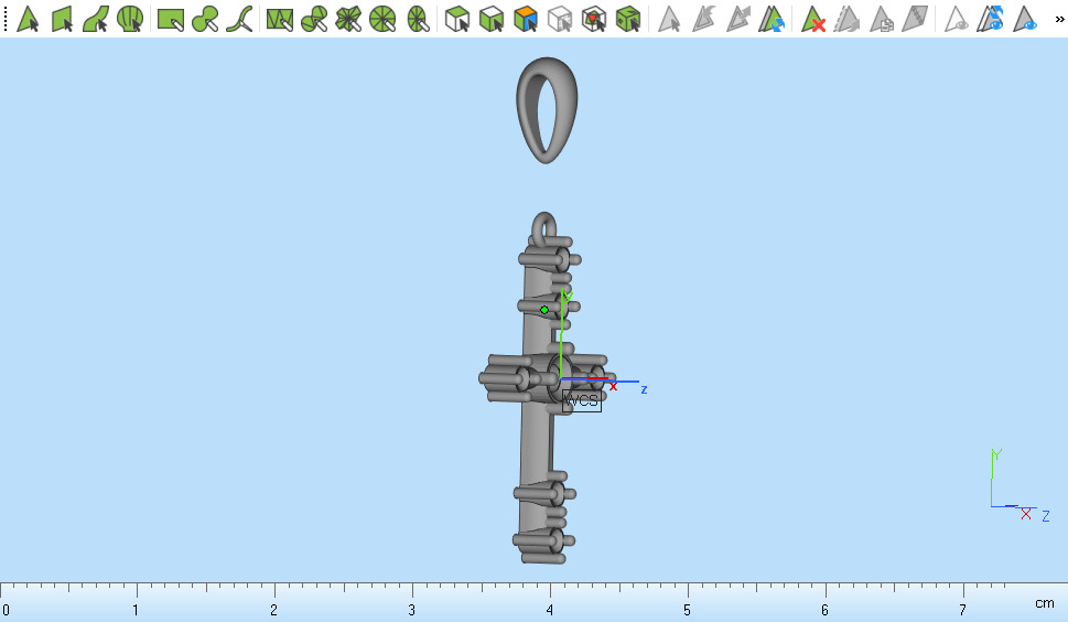 Cross Pendant 4530 3D print model_11