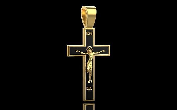Jesus Cross Pendant 4235 3D print model