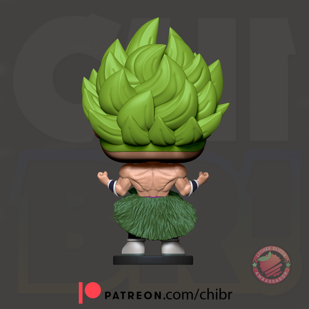 Broly Simple Base - Dragon Ball - Funko 3D print model_2