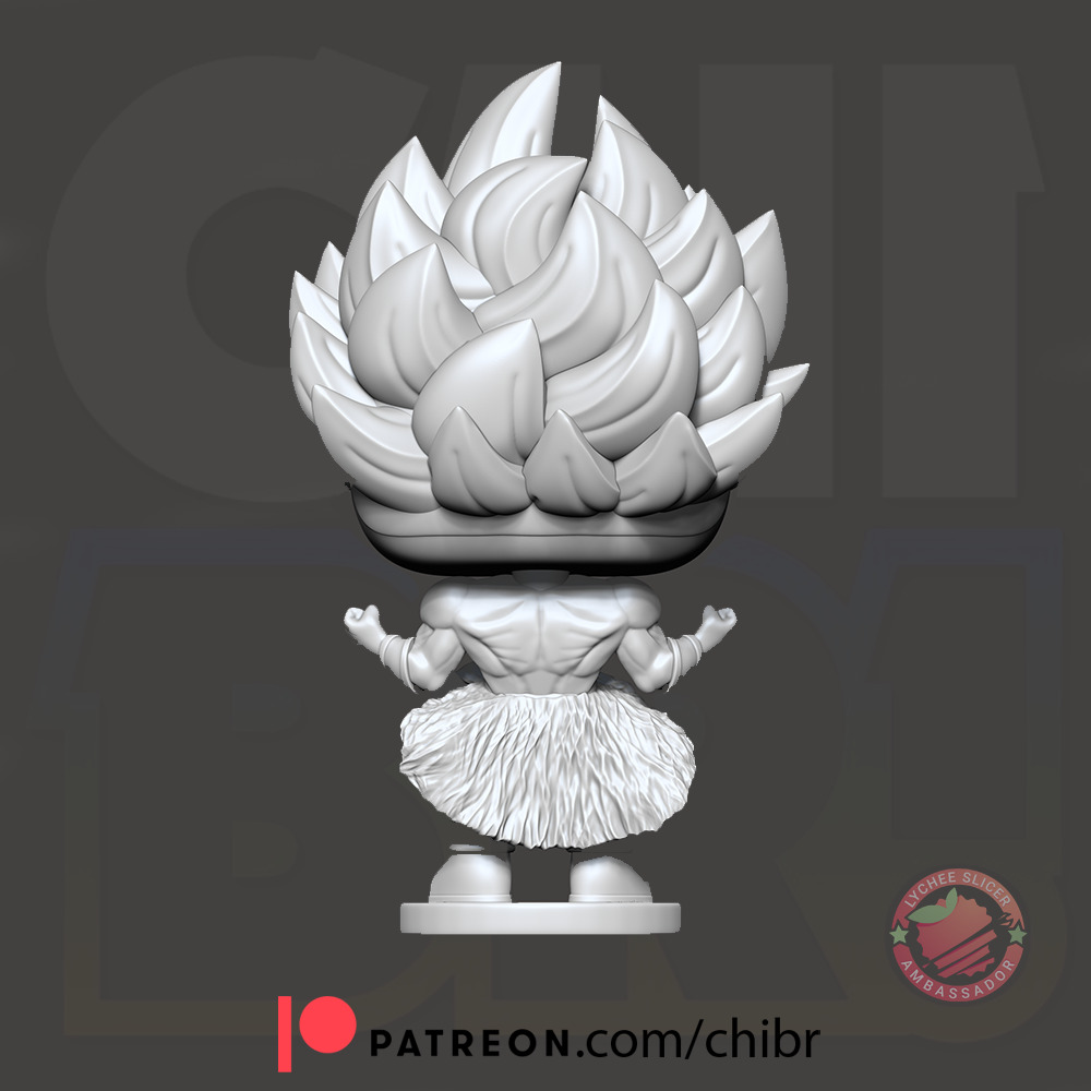 Broly Simple Base - Dragon Ball - Funko 3D print model_3