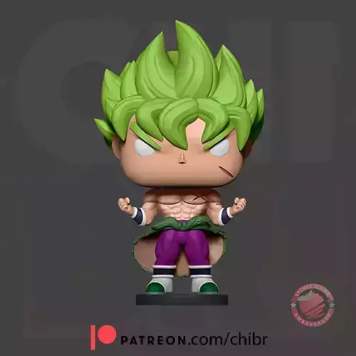 Broly Simple Base - Dragon Ball - Funko 3D print model