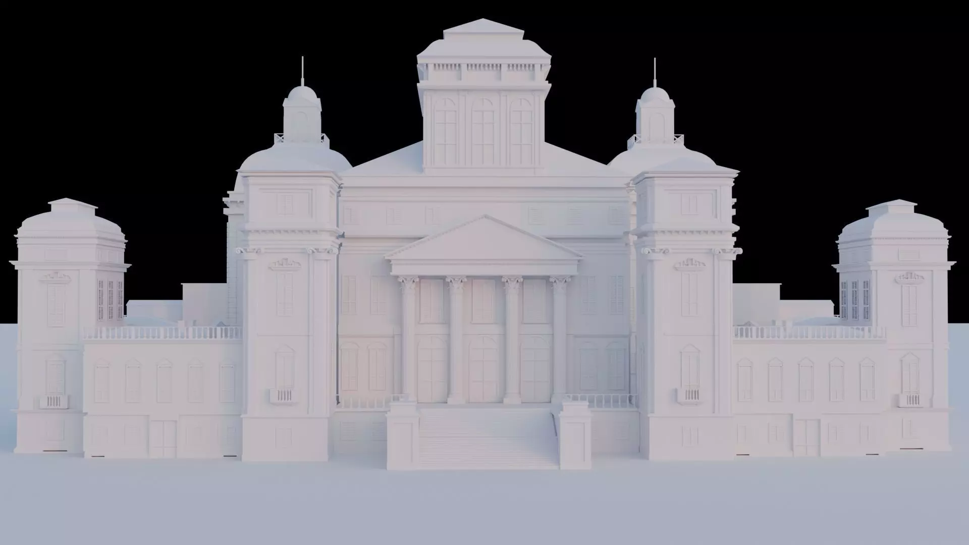 Castello di Racconigi - High-Quality 3D model_0