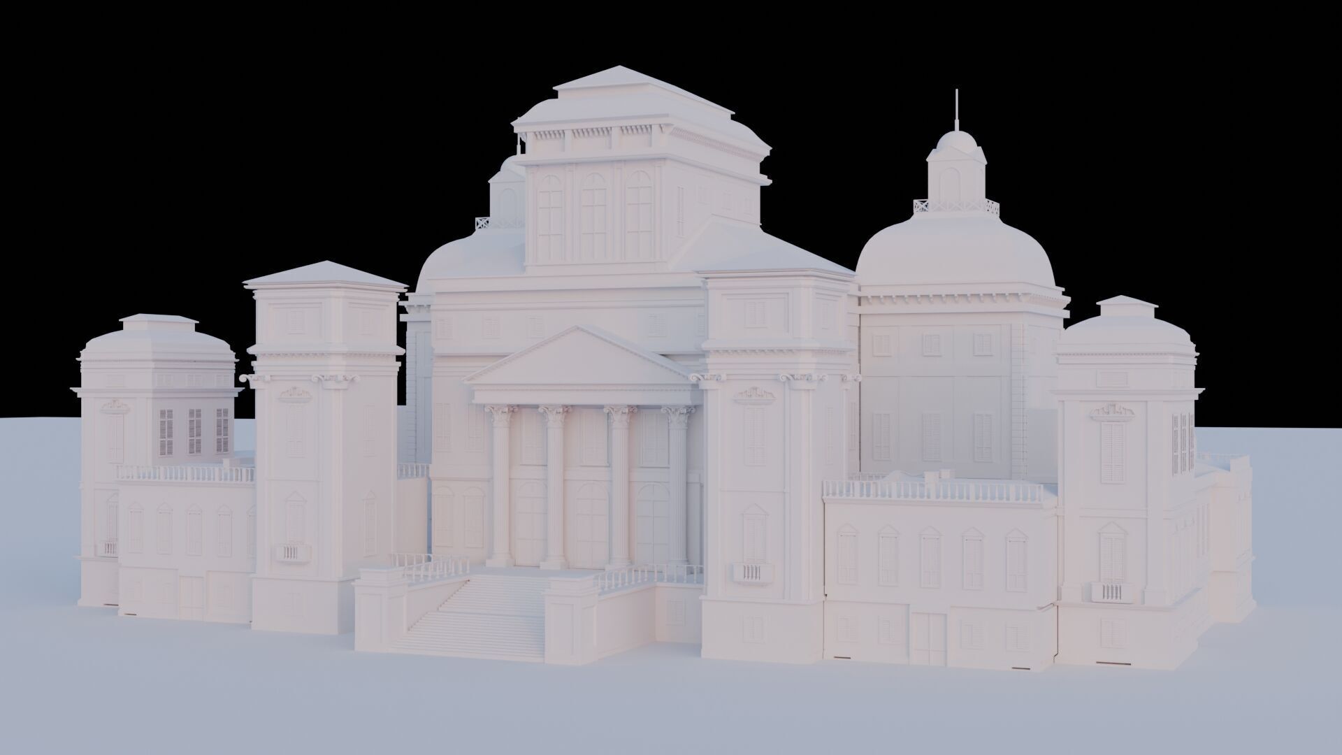 Castello di Racconigi - High-Quality 3D model_1