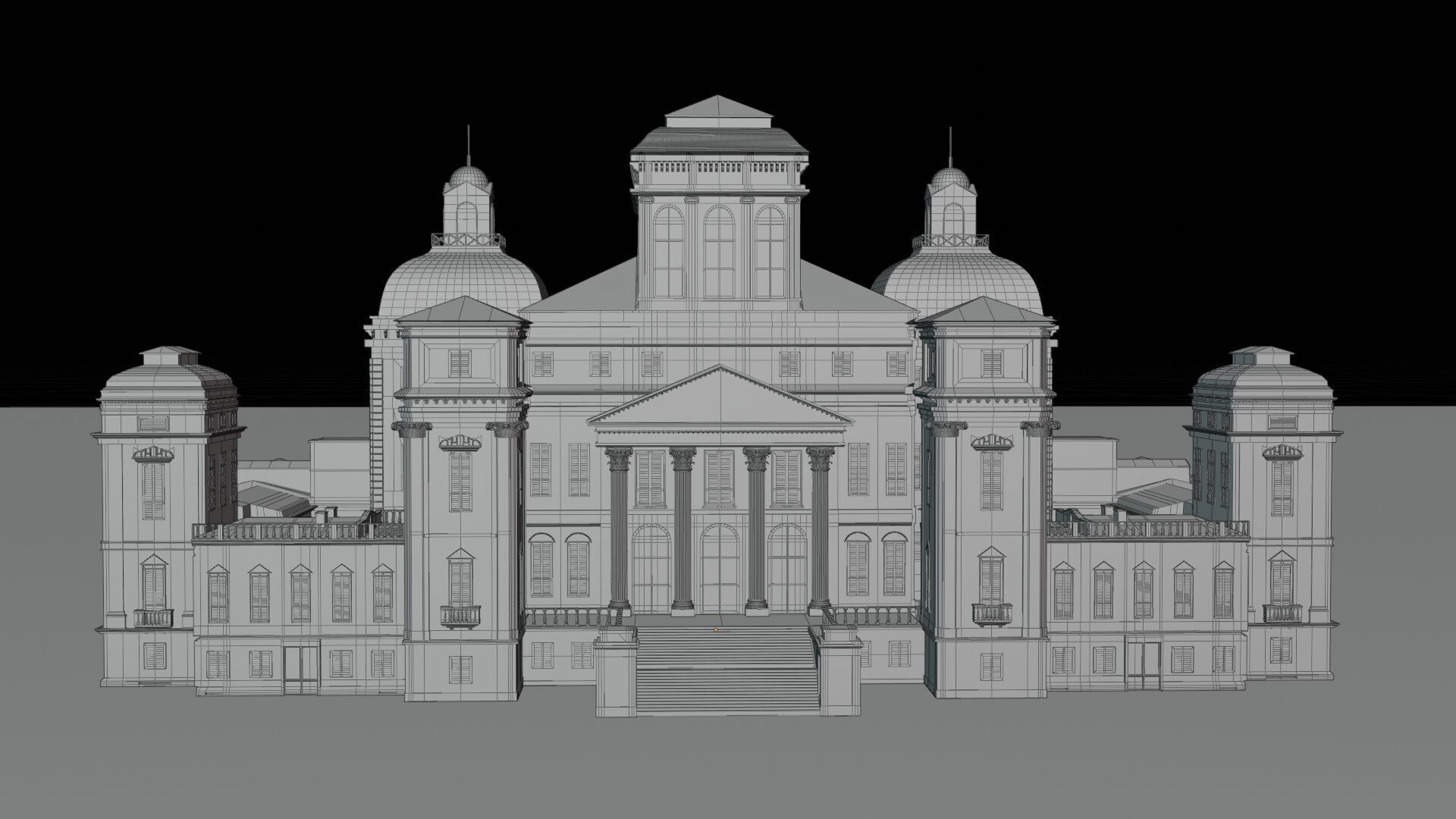 Castello di Racconigi - High-Quality 3D model_4