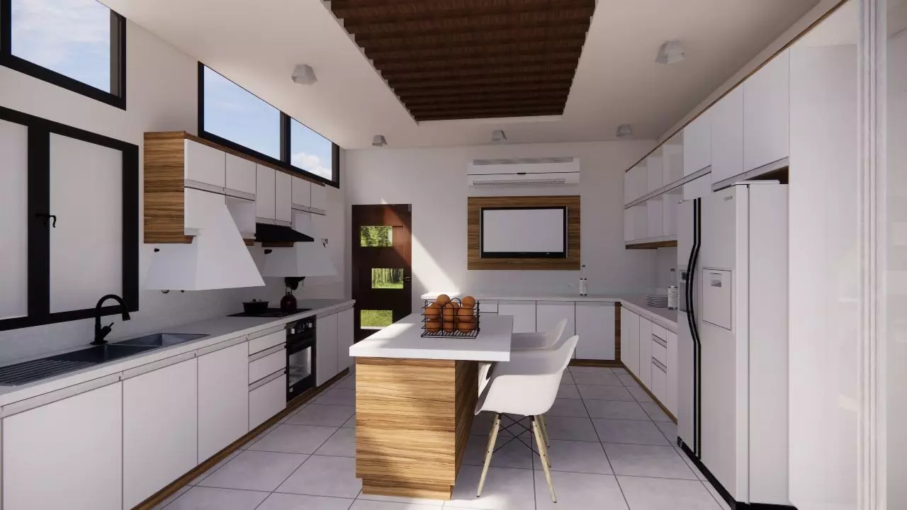 Design Interior Kichen Set Modern 3D model