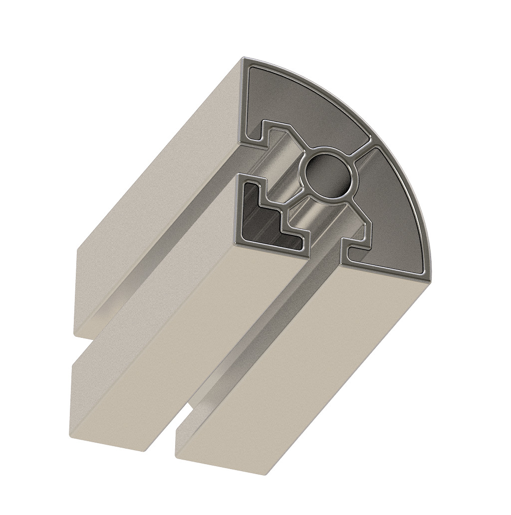 Premium Half Round Profile 3D print model_2