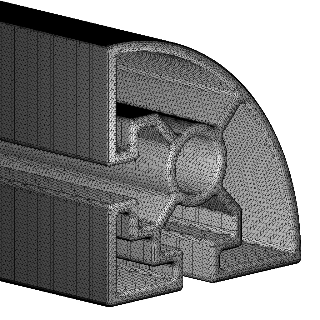 Premium Half Round Profile 3D print model_6