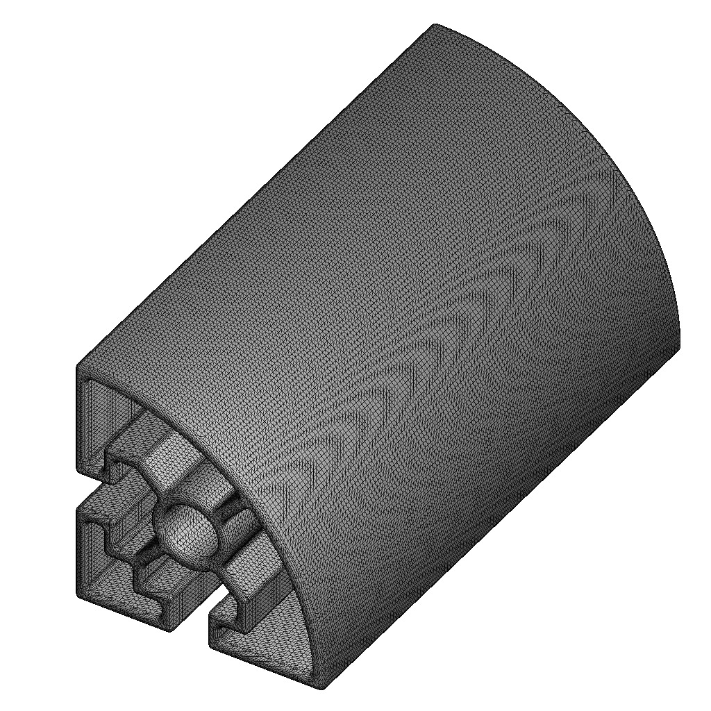 Premium Half Round Profile 3D print model_5