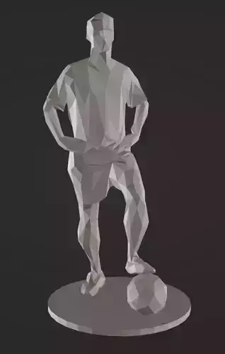 Lowpoly Soccer Player 03