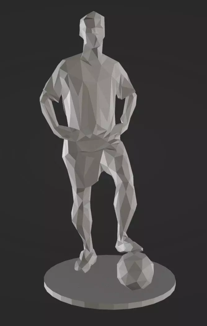 Lowpoly Soccer Player 03 3D print model