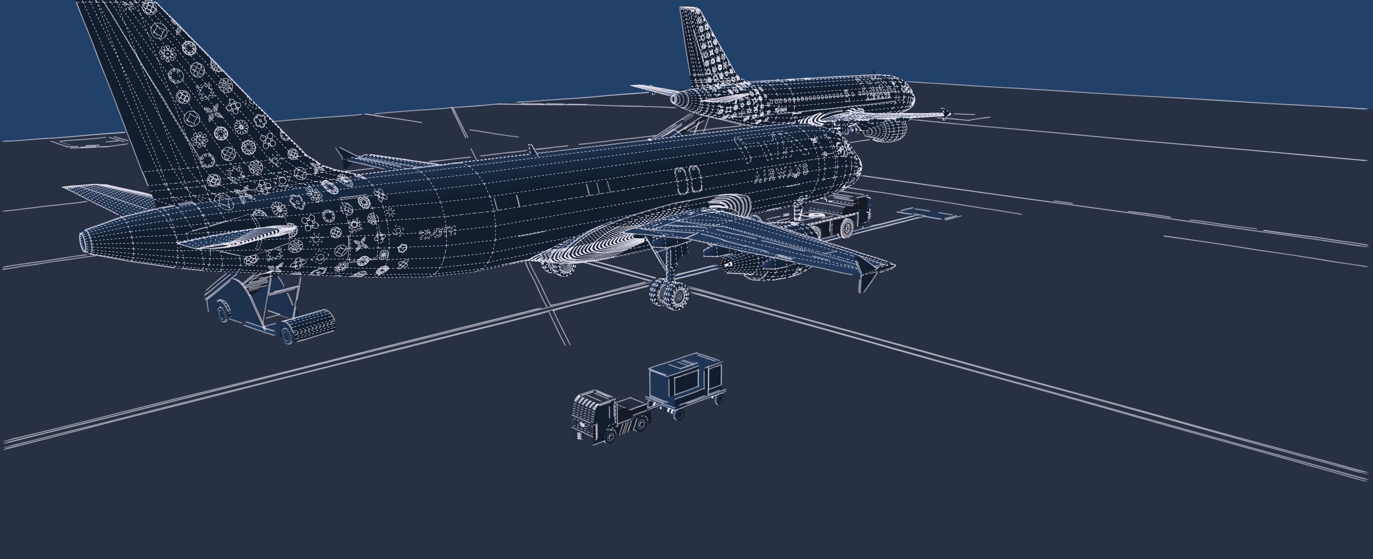 Airbus A319-100 and A320-200 3D model_44