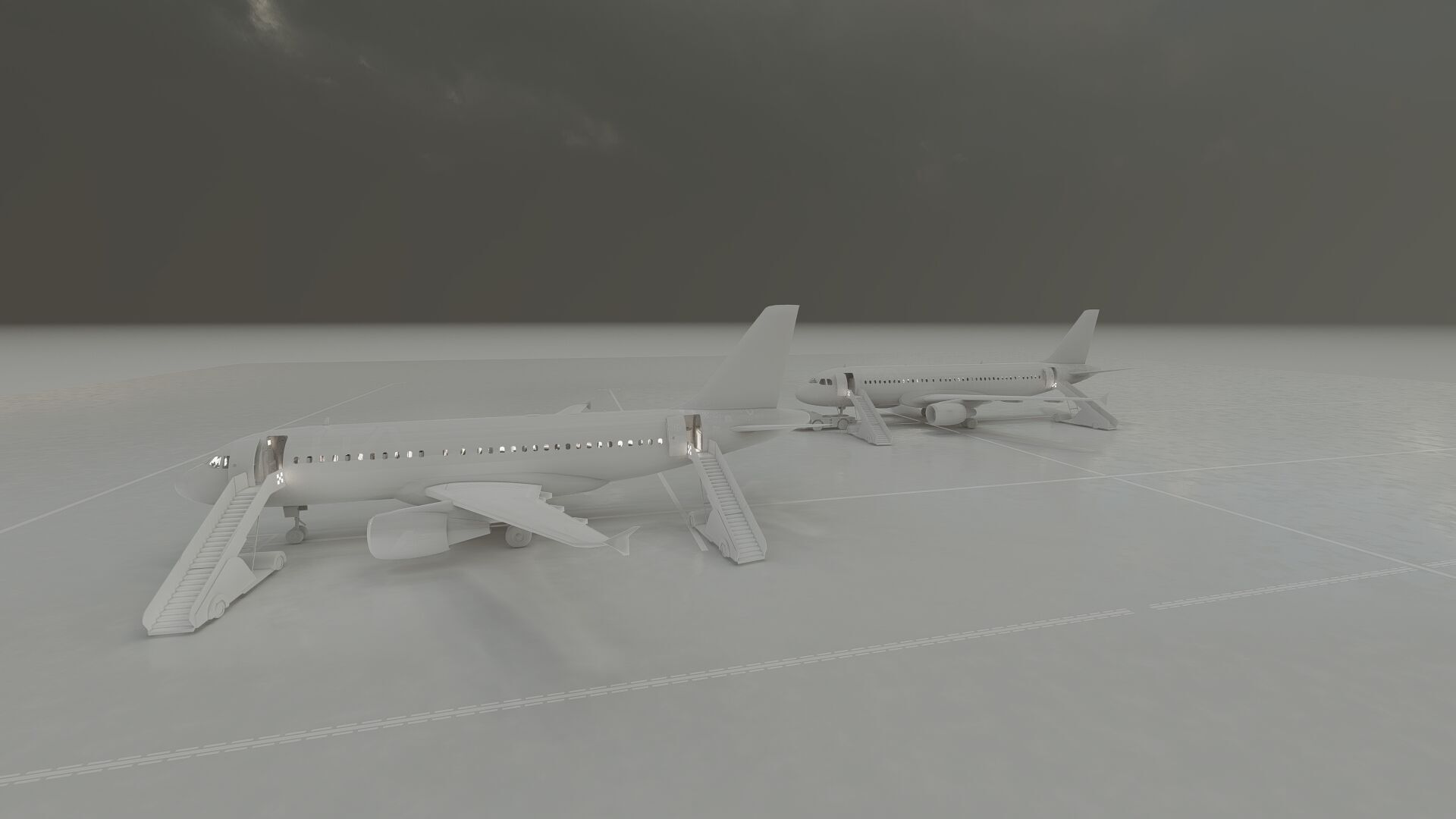 Airbus A319-100 and A320-200 3D model_30