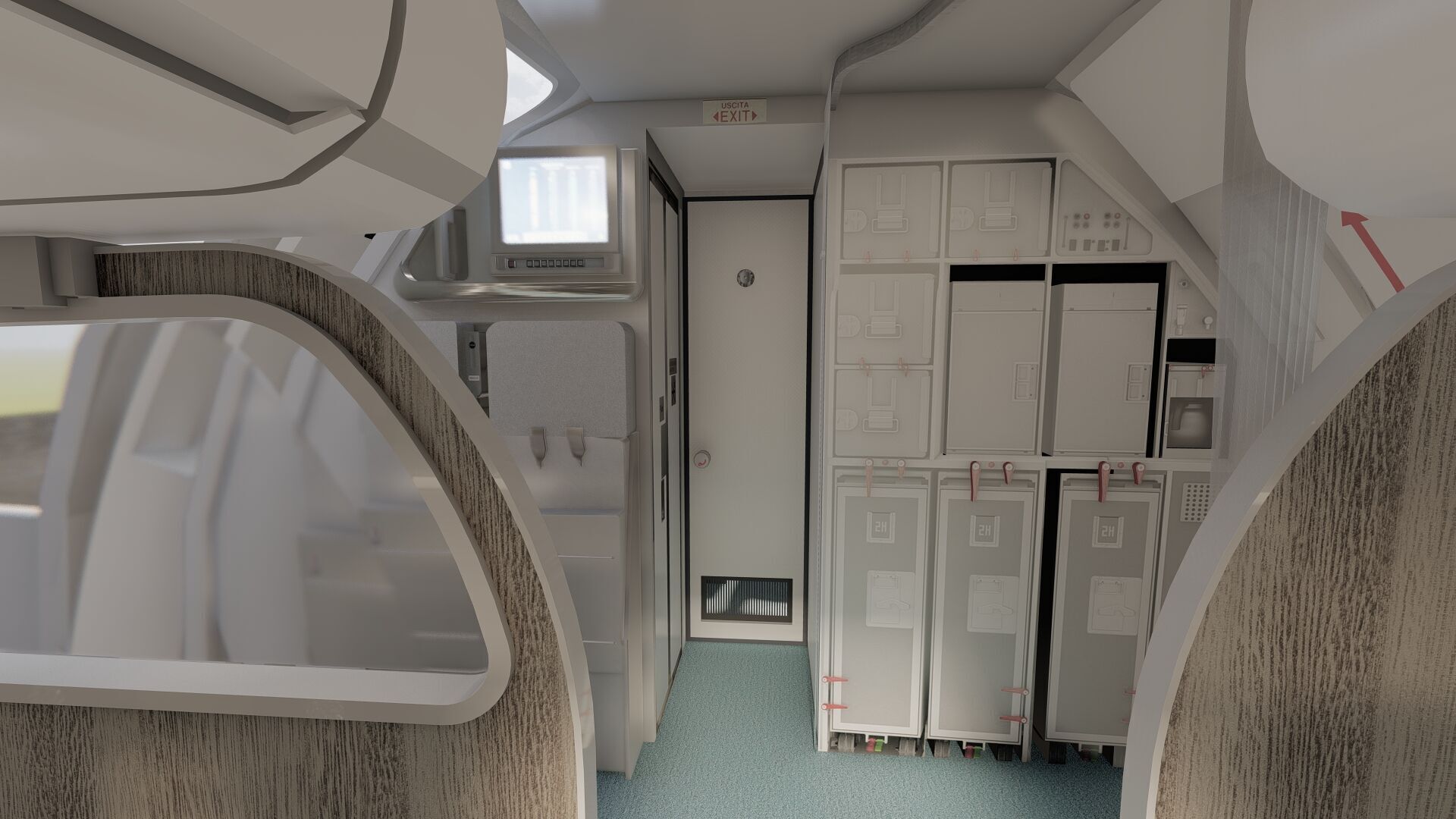 Airbus A319-100 and A320-200 3D model_21