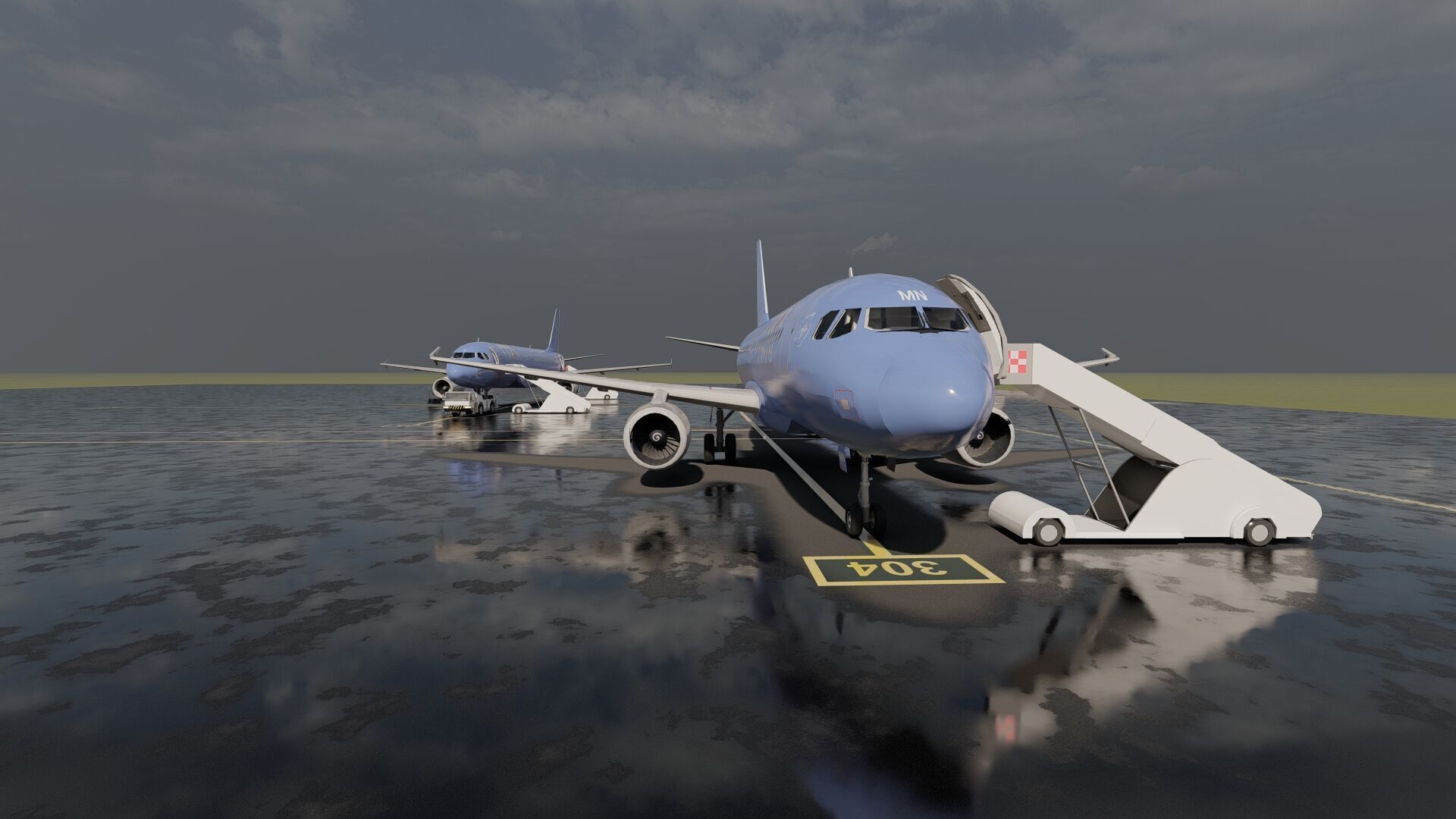 Airbus A319-100 and A320-200 3D model_8