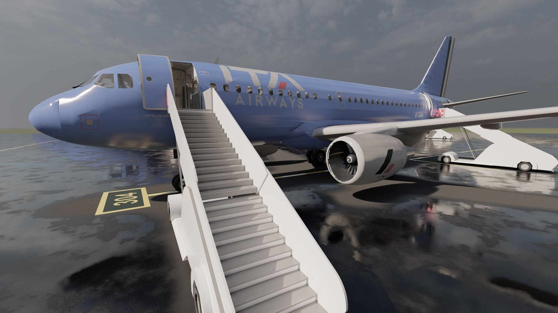 Airbus A319-100 and A320-200 3D model_10