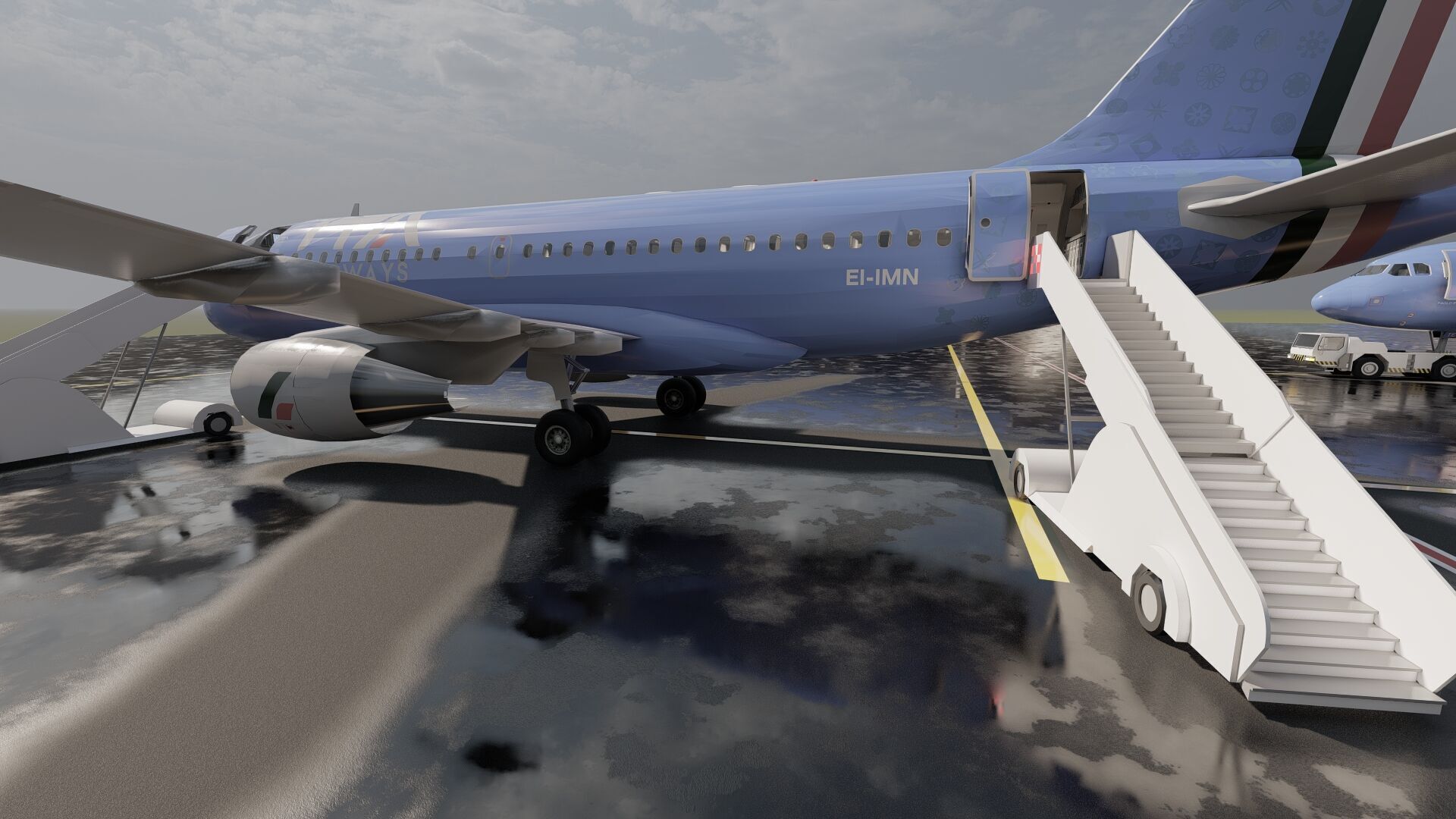 Airbus A319-100 and A320-200 3D model_11