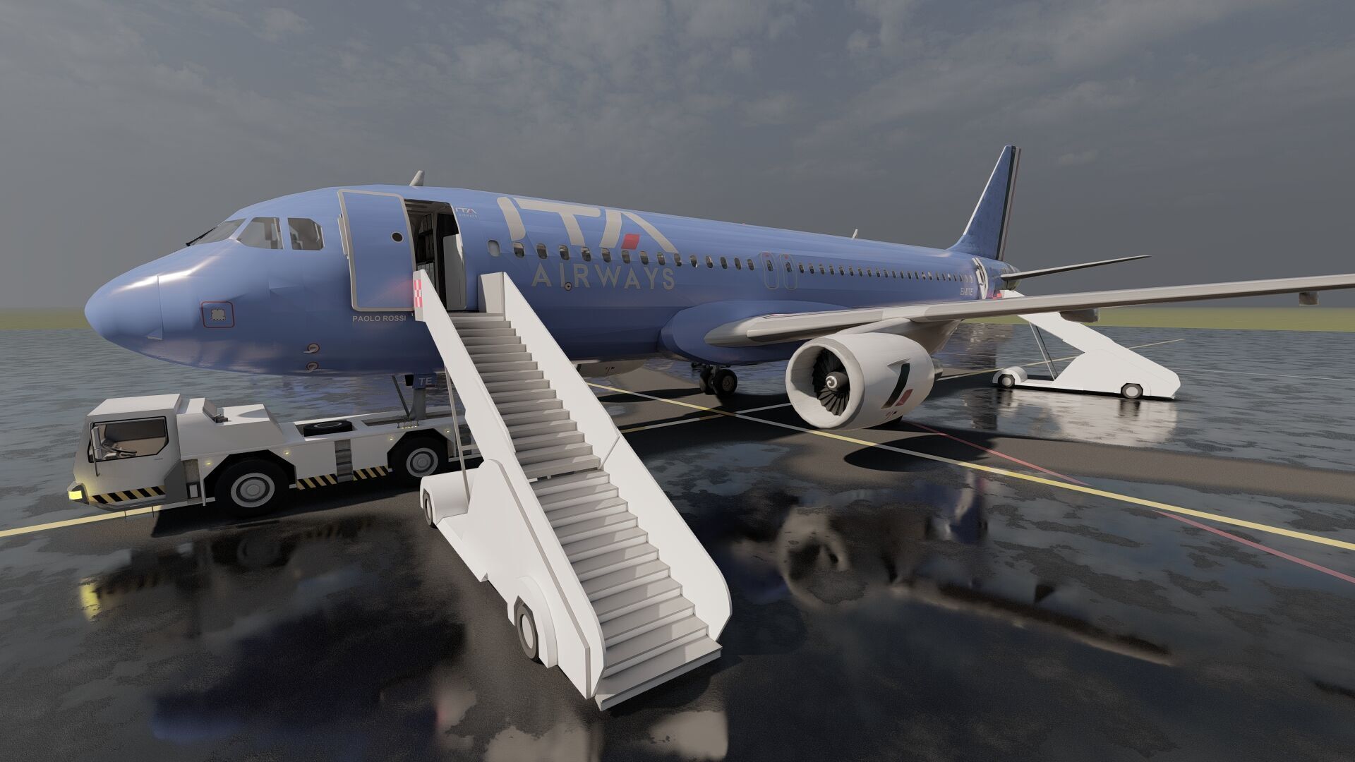 Airbus A319-100 and A320-200 3D model_12