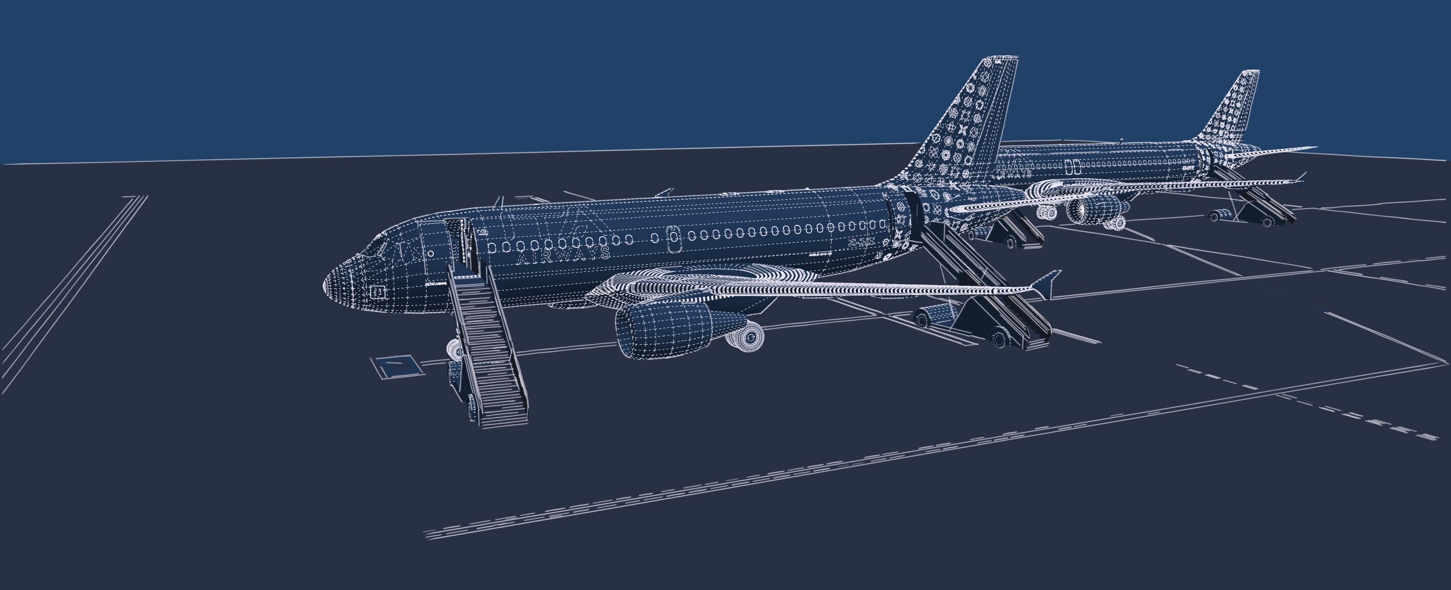 Airbus A319-100 and A320-200 3D model_41