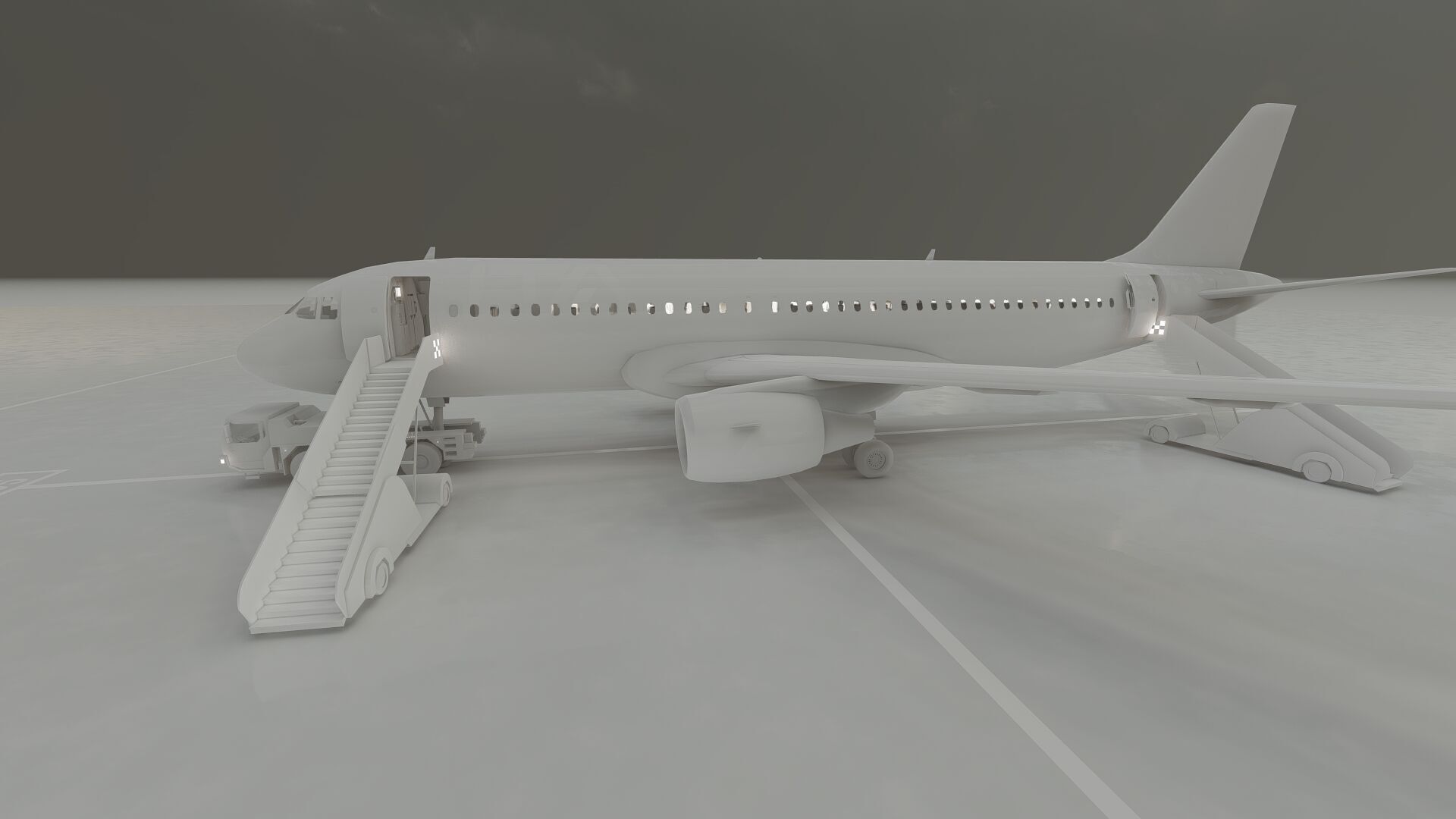 Airbus A319-100 and A320-200 3D model_34