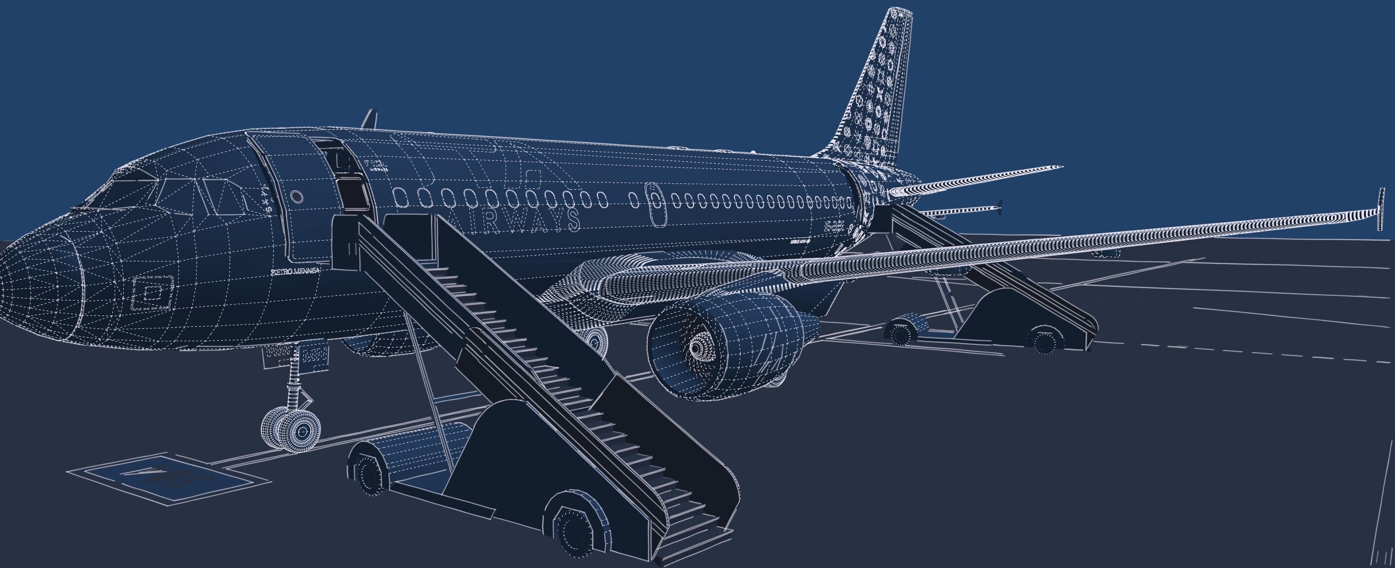 Airbus A319-100 and A320-200 3D model_42