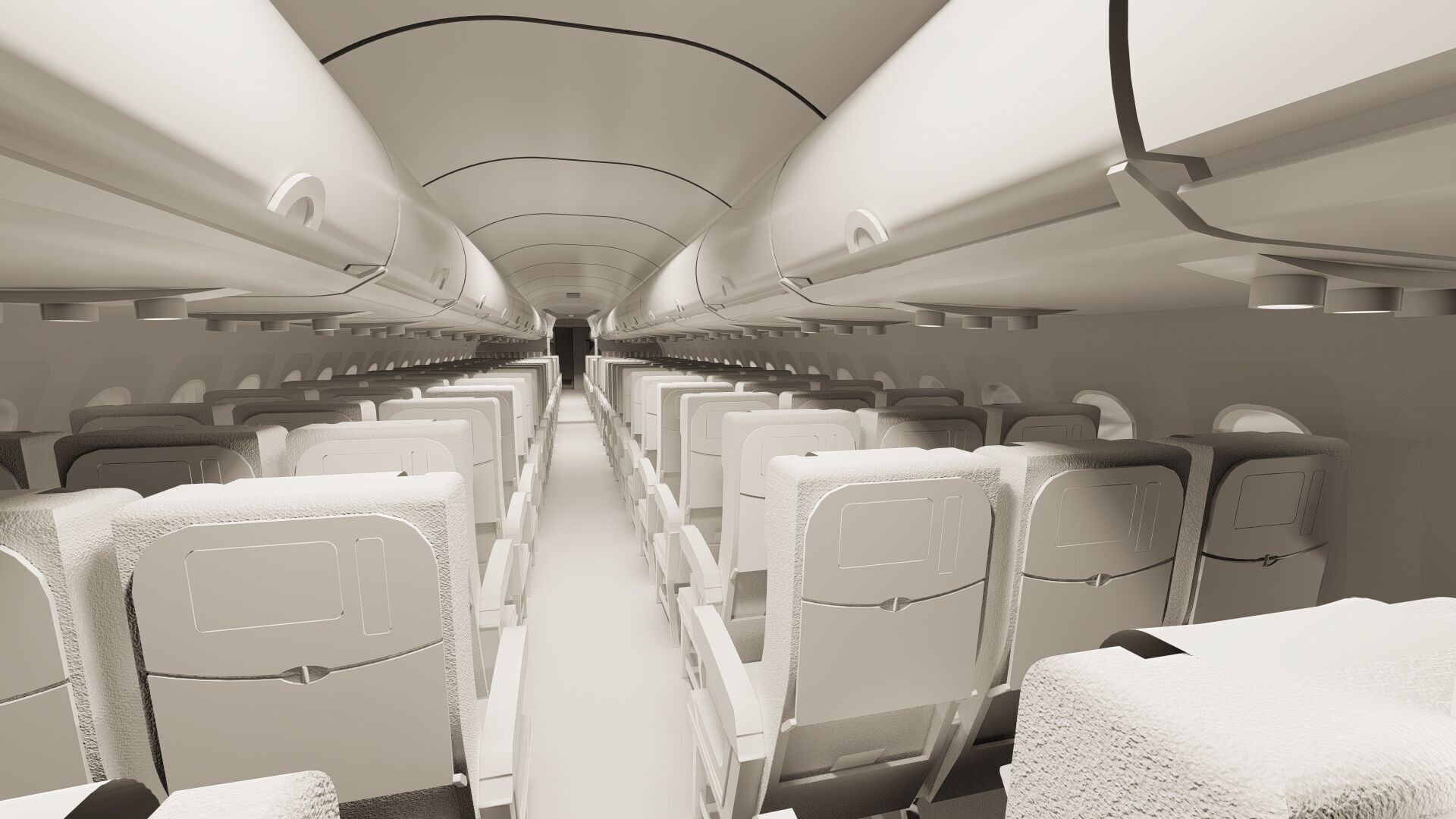 Airbus A319-100 and A320-200 3D model_36