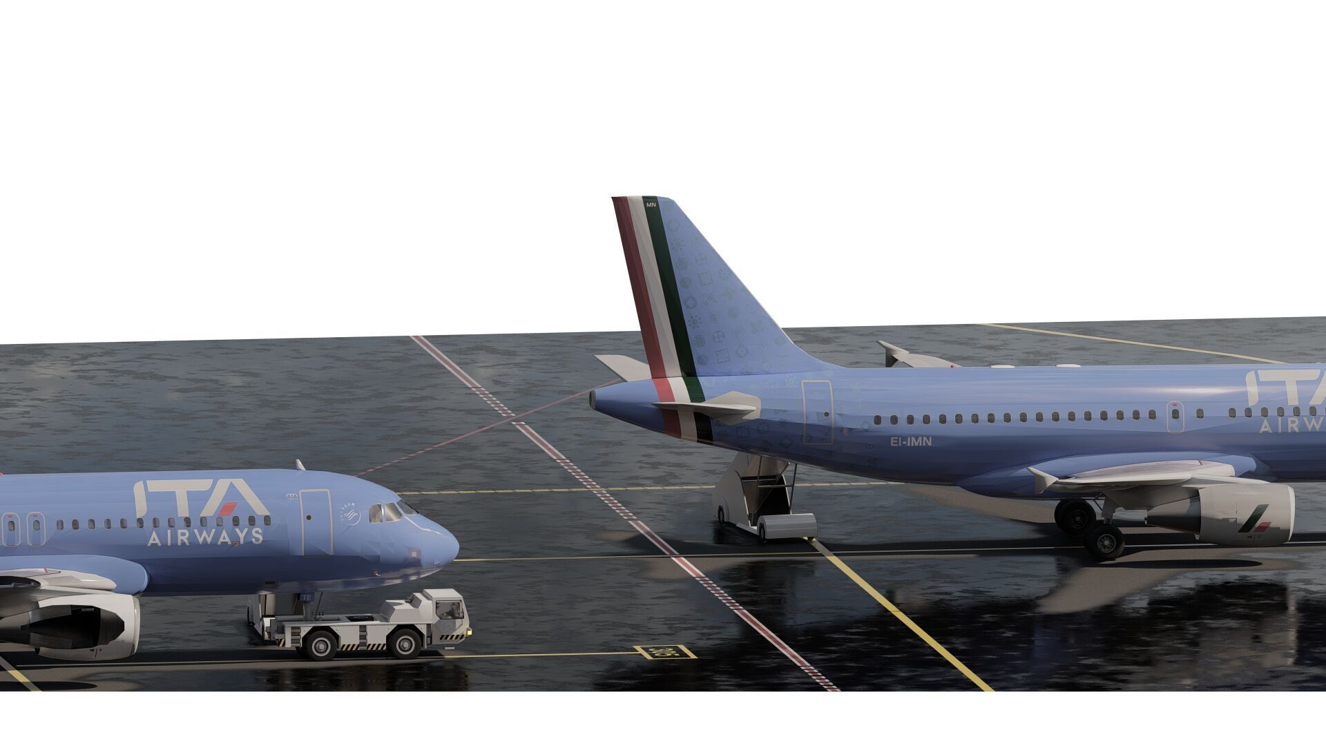 Airbus A319-100 and A320-200 3D model_3