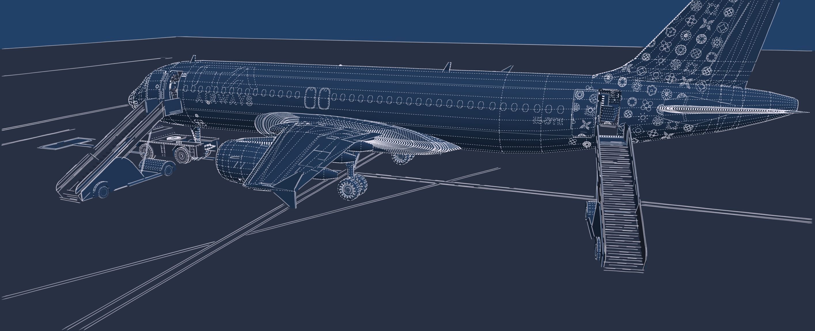 Airbus A319-100 and A320-200 3D model_43