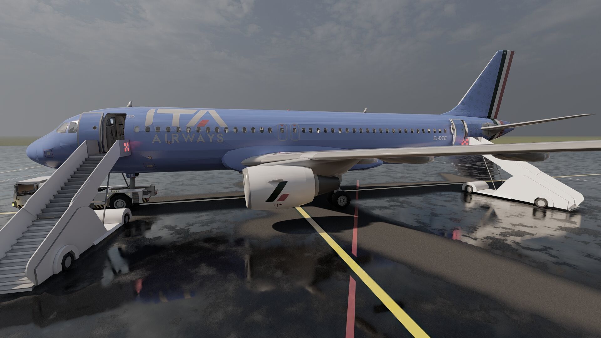 Airbus A319-100 and A320-200 3D model_13