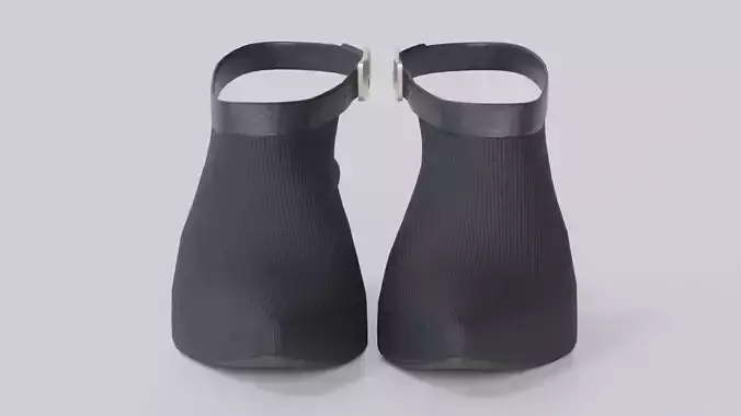 Women slipper 23 Low-poly 3D model