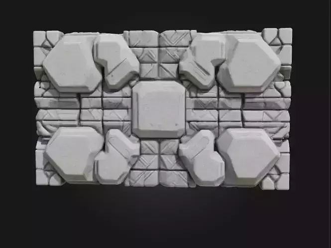 Super Realistic Modular RPG Wall Game-Ready
