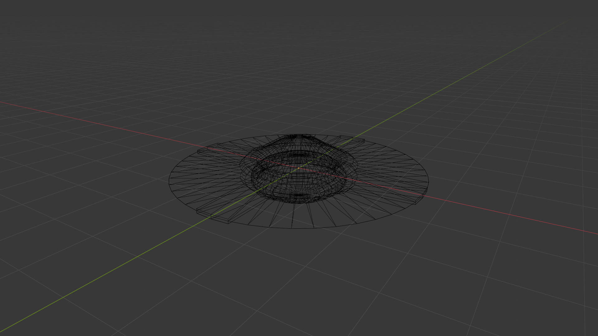 space saucer textured basic rig and animation Low-poly 3D model_6