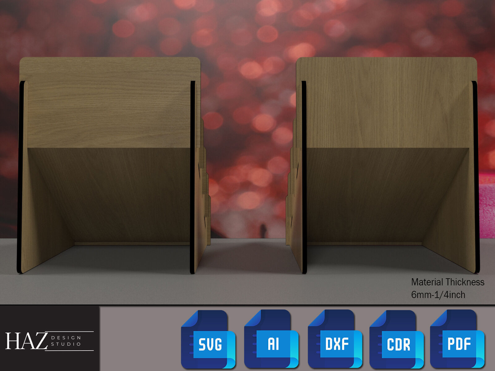 4 Tier Display Stand Laser Files 180 3D print model_3