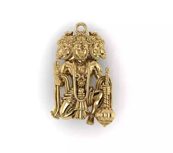 Hanuman ji Panchamukh 3D-Print-Model-04
